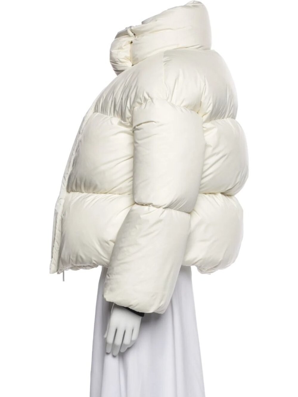 Khaite Puffer Jacket Size Small in White Ivory - Picture 5 of 6